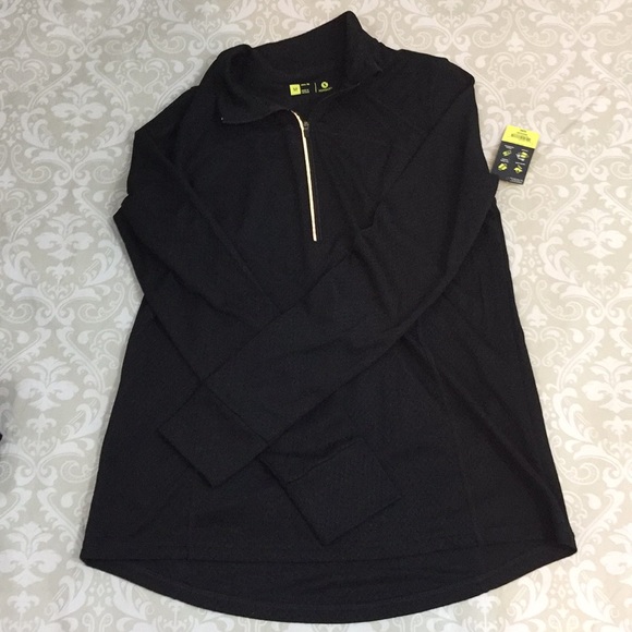 Xersion Tops - Black Running Pullover